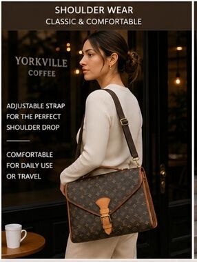 Authentic LOUIS VUITTON LV Beverly GM Monogram Business Crossbody Laptop Bag